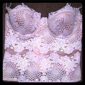 Lace bustier corset